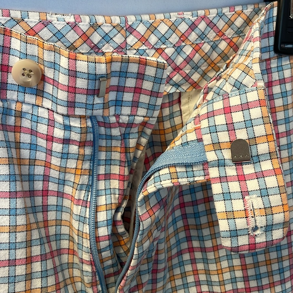 Peter Millar Golf Shorts 34 Golfcore Spring Preppy Country Club Plaid‎ Colorful - Picture 6 of 8